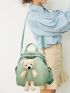 Cartoon Bear Decor Fashion Backpack