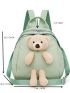 Cartoon Bear Decor Fashion Backpack