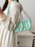 Chain Decor Ruched Bag