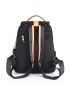 Metal Decor Flap Backpack