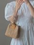 Mini Minimalist Straw Bag