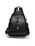 Zipper Design Fashion Backpack