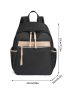 Colorblock Zipper Fashion Backpack