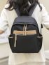 Colorblock Zipper Fashion Backpack