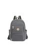 Metal Detail Pocket Front Backpack