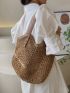 Minimalist Straw Bag