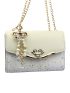 Mini Faux Pearl & Bow Decor Square Bag