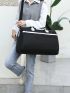 Minimalist Colorblock Travel Bag