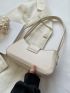 Minimalist Flap Baguette Bag