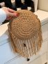 Mini Fringe Decor Straw Bag