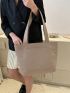 Minimalist Felt Shoulder Tote Bag