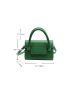 Mini Crocodile Embossed Flap Square Bag