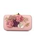 Mini Flower & Faux Pearl Decor Box Bag