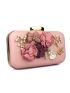 Mini Flower & Faux Pearl Decor Box Bag