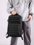 Men Release Buckle Decor Travel Backpack Camping Bag