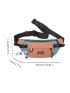 Colorblock Letter Patch Decor Fanny Pack Without Bag Charm