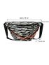 Zebra Striped Pattern Waist Bag