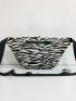 Zebra Striped Pattern Waist Bag