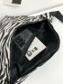 Zebra Striped Pattern Waist Bag