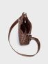 Quilted Metal Decor Hobo Bag