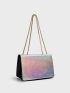 Holographic Chain Square Bag