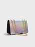 Holographic Chain Square Bag