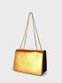 Metallic Chain Square Bag