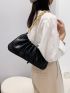 Minimalist Chain Ruched Bag