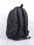 Men Letter Patch Laptop Backpack