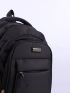 Men Letter Patch Laptop Backpack