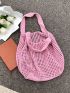 Minimalist Hollow Out Crochet Bag