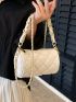 Mini Quilted Chain Bucket Bag