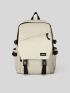 Letter Patch Large Capacity Backpack