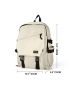 Letter Patch Large Capacity Backpack