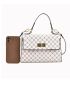 Geometric Pattern Flap Square Bag