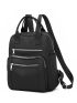 Minimalist Zipper Fashion Backpack