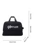 Letter Graphic Duffel Bag