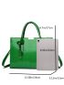 3pcs Crocodile Embossed Top Handle Bag Set