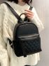 Quilted Pattern Classic Backpack