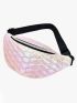 Holographic Quilted Fanny Pack