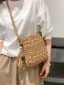 Tassel Decor Straw Bag