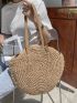 Minimalist Straw Bag