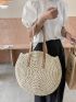 Minimalist Straw Bag