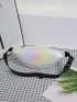 Holographic Zip Front Fanny Pack