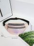 Holographic Zip Front Fanny Pack