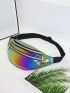 Holographic Zip Front Fanny Pack