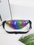 Holographic Zip Front Fanny Pack