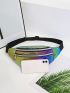 Holographic Zip Front Fanny Pack