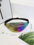 Holographic Zip Front Fanny Pack