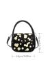 Mini Polka Dot Pattern Flap Square Bag